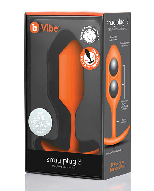 b-Vibe Anal Plug Weighted Seamless Silicone Flexible Neck for Comfortable Fullness