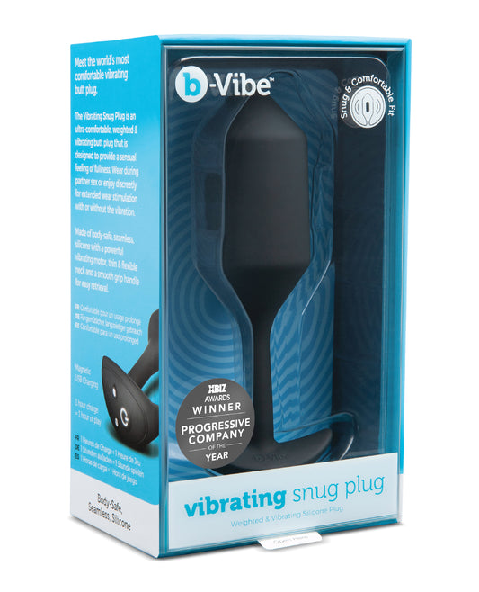 b-Vibe Anal Plug Vibrating Weighted Design Smooth Silicone for Satisfying Anal Pleasure