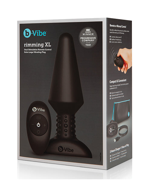 b-Vibe Anal Plug Extra-Large Rotating Beads Remote Control for Intense Anal Stimulation