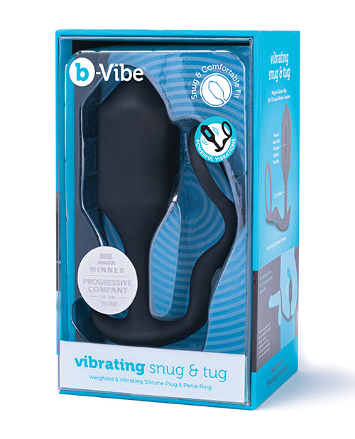 b-Vibe Anal Plug Vibrating Weighted Silicone Hybrid Penis Ring for Intense Stimulation and Enhanced Pleasure