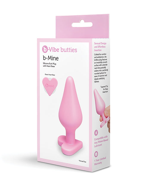 Silicone Butt Plug with Heart Base – Playful Pink Anal Toy