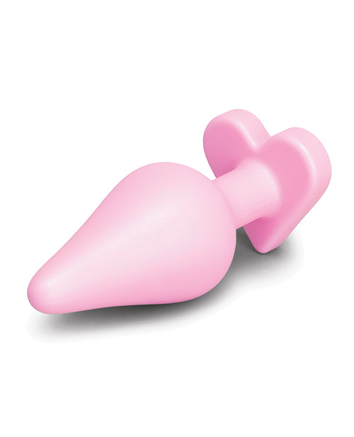 Silicone Butt Plug with Heart Base – Playful Pink Anal Toy