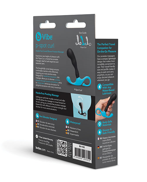 P-Spot Curl Hands-Free Curved Silicone Prostate Massager