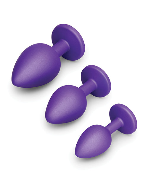 Jeweled Butties 3-Piece Anal Training Set with Graduated Sizes