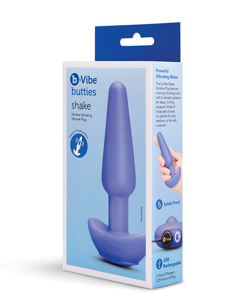 Shake Slimline Vibrating Silicone Plug with Multiple Settings