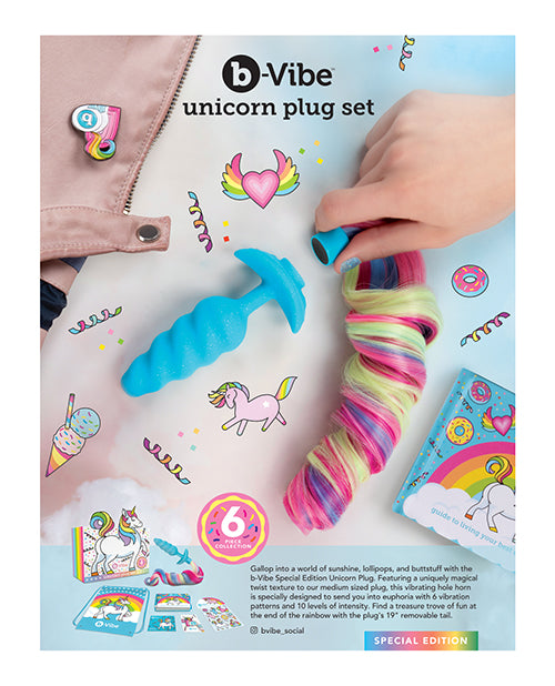 b-Vibe Unicorn Plug Signage with Vibrant Graphics and Durable Design for Retail Display