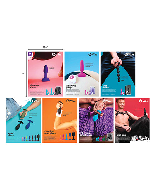 b-Vibe Product Easels Set of 7 Clear Acrylic Display Stands for Retail Presentation