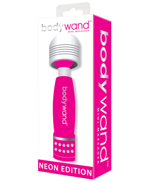 Bodywand Massage Wand Neon Mini Soft-Touch Quiet Splashproof Design for Discreet Muscle Relief