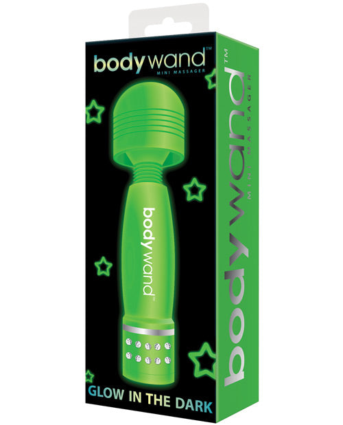 Bodywand Mini Massager Glow in the Dark Flexible Neck Soft-Touch Material for Relaxing Muscle Massage