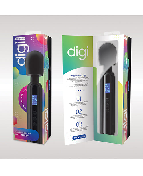 Bodywand Massage Products Vibrating Wand Soft Silicone Head Digital LED Display for Targeted Relaxation