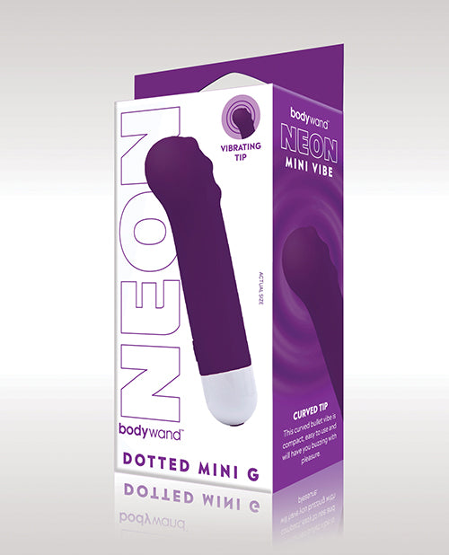 Bodywand Vibrator Mini Dotted Design Curved Tip and USB Rechargeable for Precise G Spot Stimulation