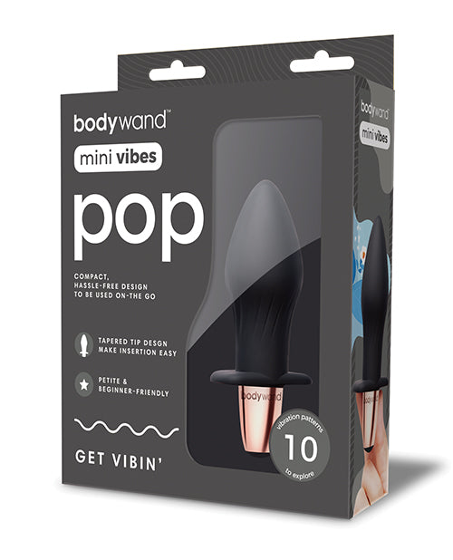 Bodywand Anal Vibrator with Tapered Tip and T-Bar Base for Comfortable Beginner Anal Play