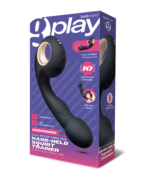 Bodywand G-Play Ergonomic Dual Motor Squirt Trainer - Black