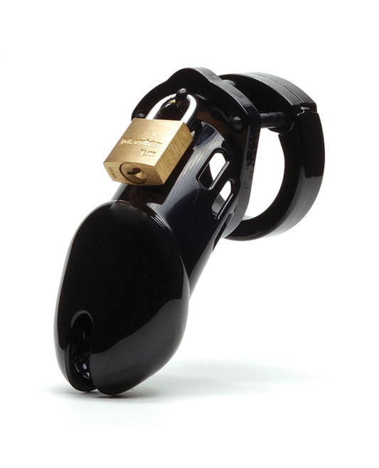CB-6000 Male Chastity Cage Black Secure Adjustable Polycarbonate Device for Safe Restrained Play