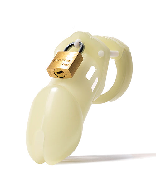 CB-6000 Male Chastity Cage Black Edition vented polycarbonate with custom fit rings for discreet secure restraint