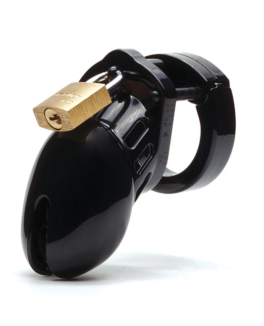 CB-6000 Chastity Device Black Medical Grade Polycarbonate Adjustable U-Rings for Discreet Chastity and Secure Restraint