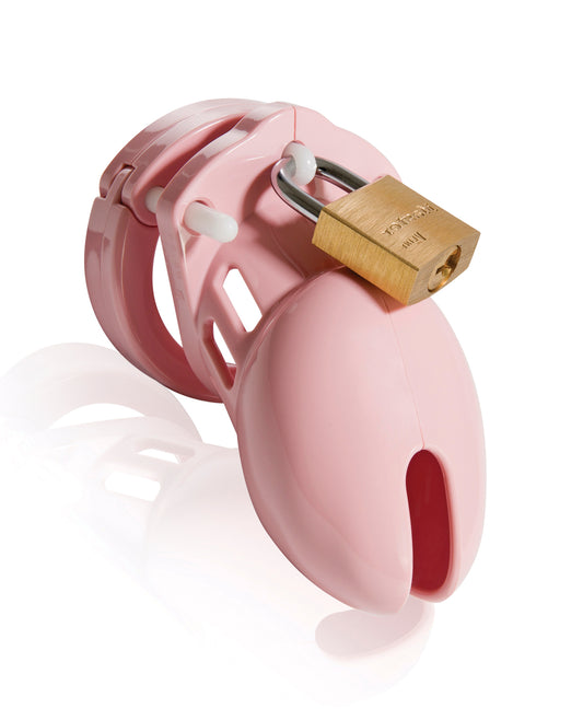 CB-X Male Chastity Cage Pink Medical-Grade Polycarbonate Secure Fit for Discreet Bondage Play
