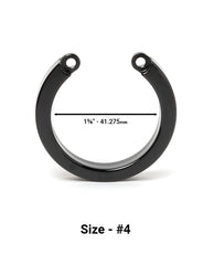 CB-X Bondage U-Ring Replacement Black Universal Fit for Chastity Devices and Secure Restraint