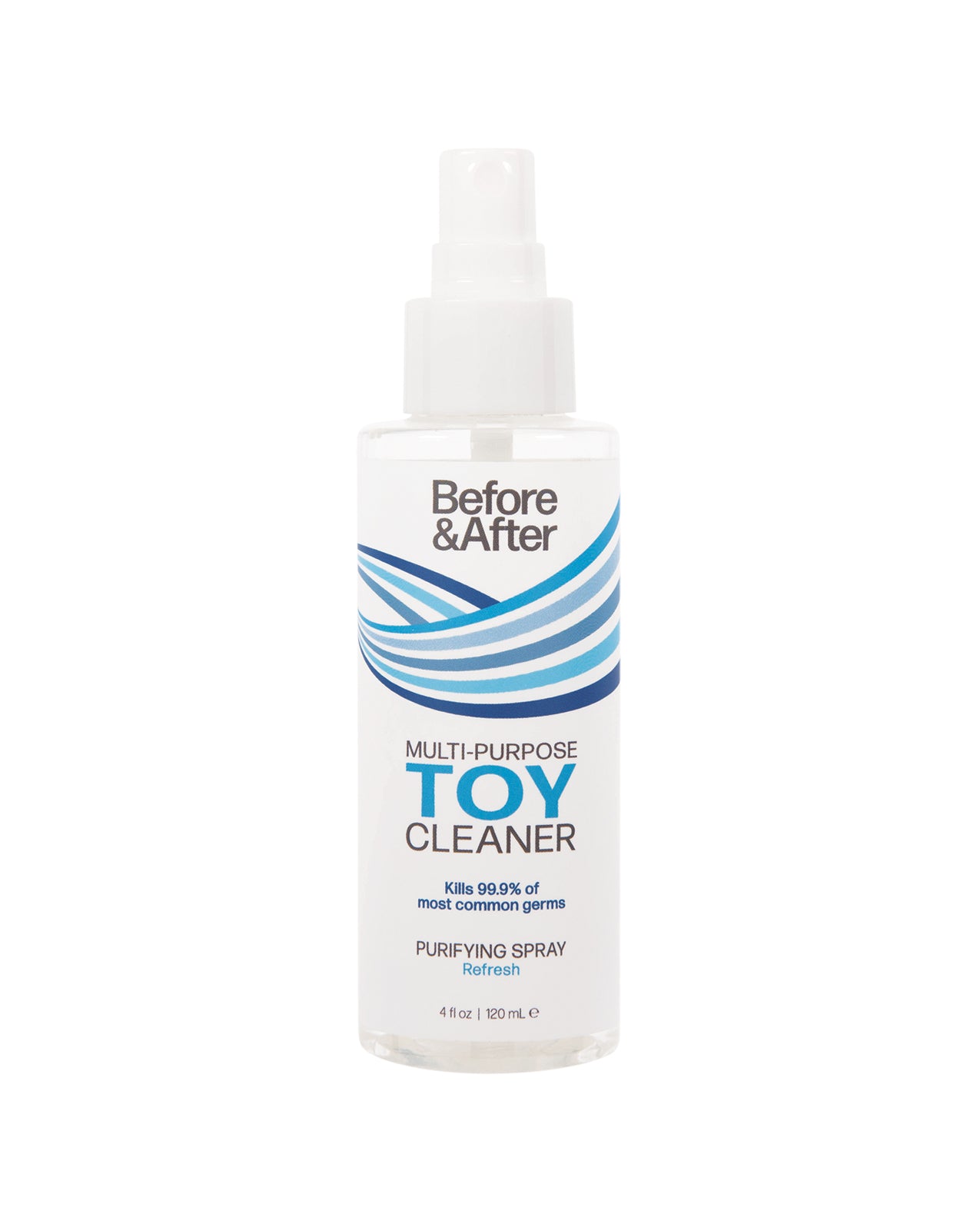 Before and After Toy Cleaner Antibacterial Fast-Acting Formula Paraben Free for Hygienic Accessory Care