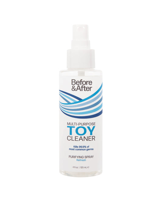Before and After Toy Cleaner Antibacterial Fast-Acting Formula Paraben Free for Hygienic Accessory Care