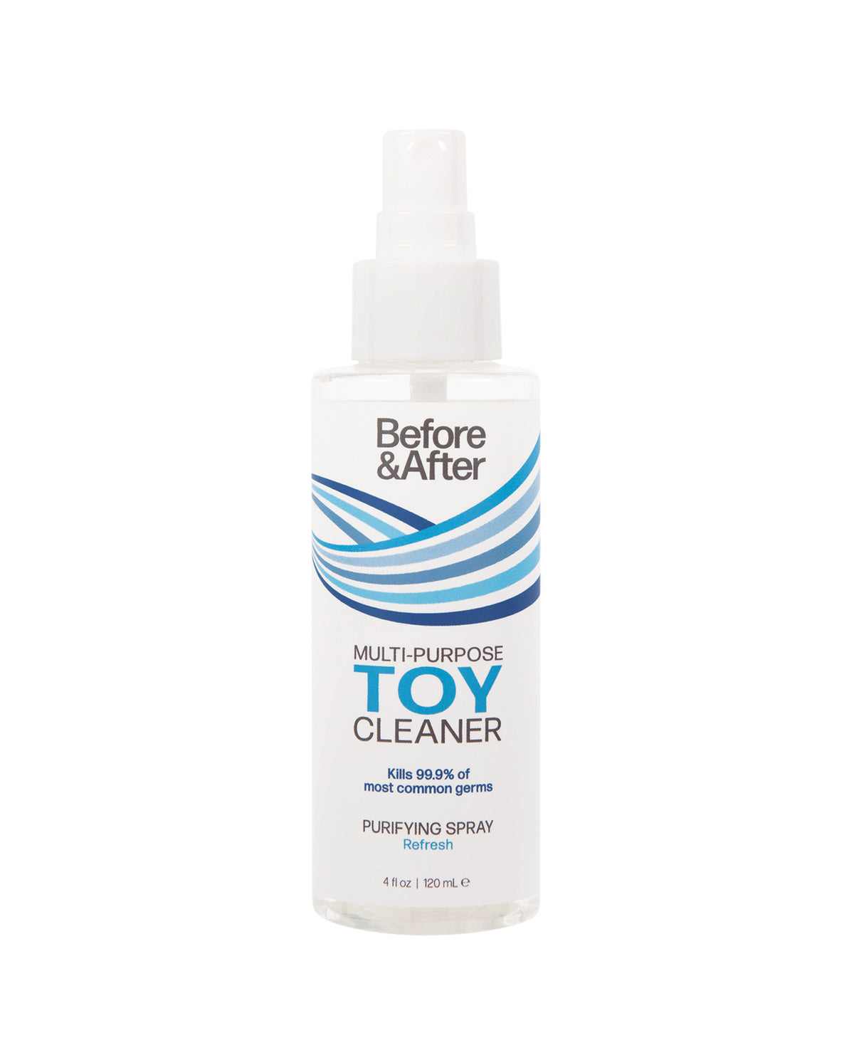Before and After Toy Cleaner Antibacterial Fast-Acting Formula Paraben Free for Hygienic Accessory Care