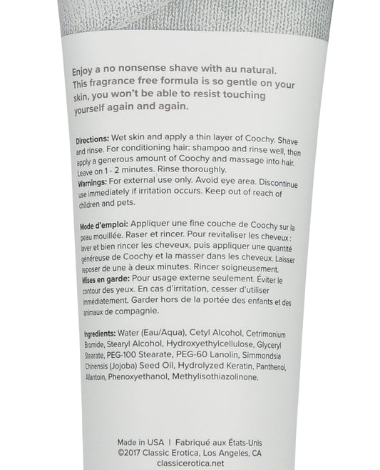 Fragrance Free Shave Cream with Jojoba Oil for Sensitive Skin - 7.2 oz