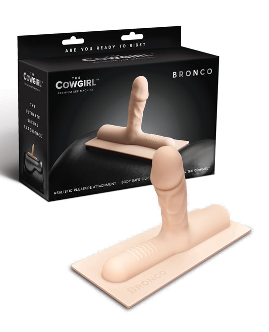 The Cowgirl Sex Machine Attachment Ultra-Realistic Silicone Texture Veined Shape for Lifelike Stimulation