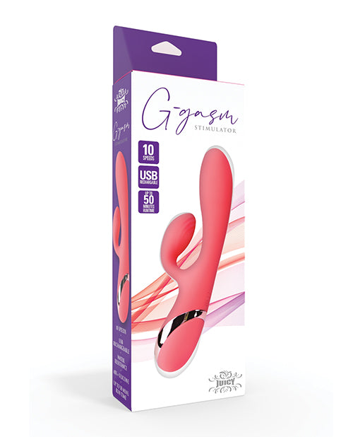 Juicy Vibrators G-Spot Rabbit Vibrator Eco-Friendly Dual Motor in Seductive Black for Intense Stimulation