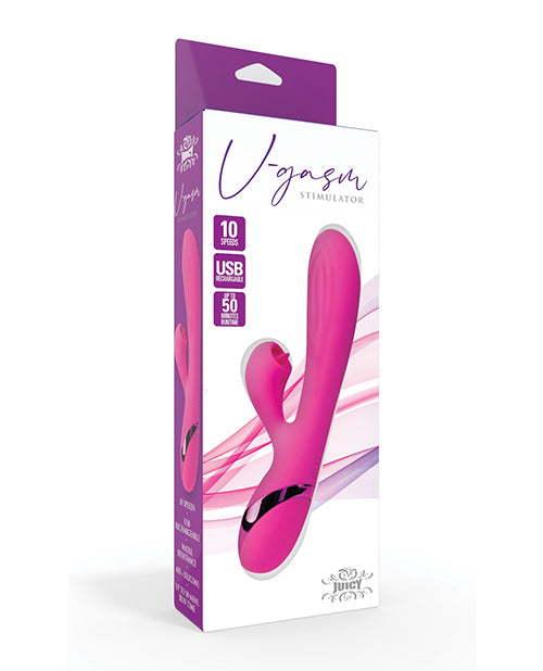 Juicy Vibrators Rabbit Vibrator 10-Speed G-Spot Silicone Stimulator for Intimate Pleasure