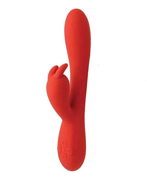 ToyBox Vibrator ergonomic rabbit dual motors heating silicone for G-spot and clitoral stimulation