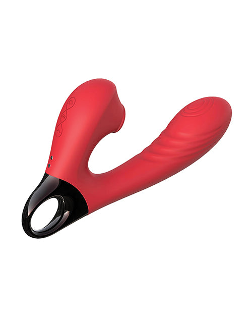 ToyBox Vibrator Suction Air Wave with Finger Tapping Technology and Waterproof Design for Intense Stimulation