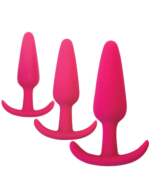 Gossip Rump Rockers 3-Piece Anal Plug Trainer Set with Ergonomic Base