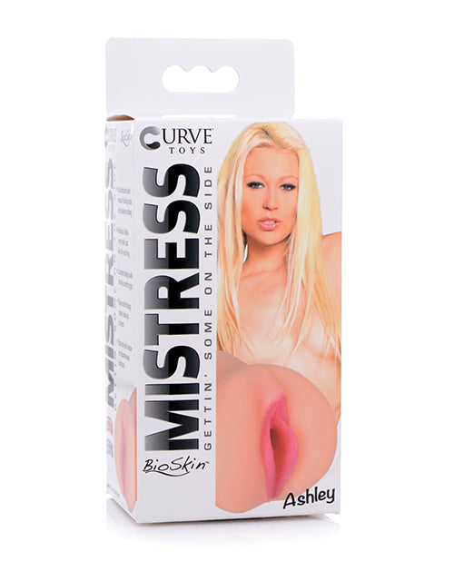 Mistress masturbator BioSkin double textures hand-painted lips for realistic lifelike sensation and easy cleaning
