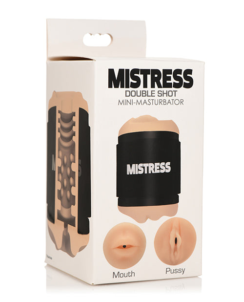 Mistress Mini Masturbator Doll Dual Entry Ultra Patterned Bioskin TPE for Discreet Travel Pleasure