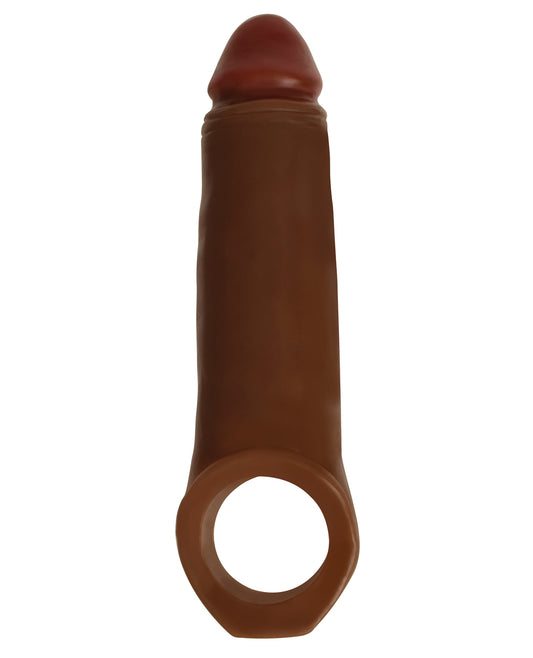 Chocolate Penis Extender with Realistic Head and Ball Strap