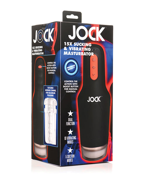 Jock Masturbator Sucking Vibrating Soft TPE Tunnel Waterproof Design for Intense Stimulation