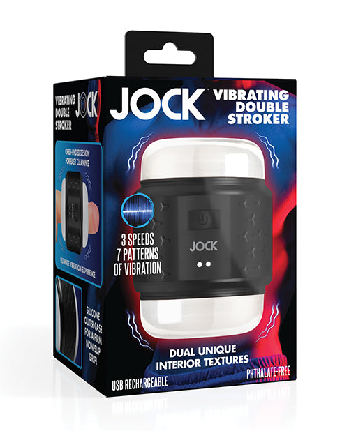 Jock Masturbator Adjustable Vibrating Tunnel Textured Dual Entry for Custom Solo Pleasure