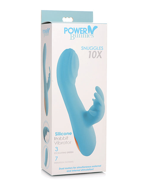 Power Bunnies Vibrator Silicone Dual Motors Textured G-Spot Tip for Enhanced Clitoral and G-Spot Stimulation