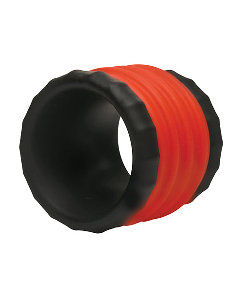 Curve Toys Jock 2-in-1 Silicone Cock Ring - Red
