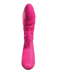 Close-up of the Adrien Lastic Trigger Vibrator’s independent motors and smooth silicone surface, perfect for ladies adult toys.