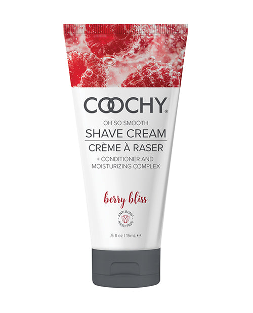 Coochy Shave Cream Travel Size Berry Fragrance Smooth Skin Formula for Body Care