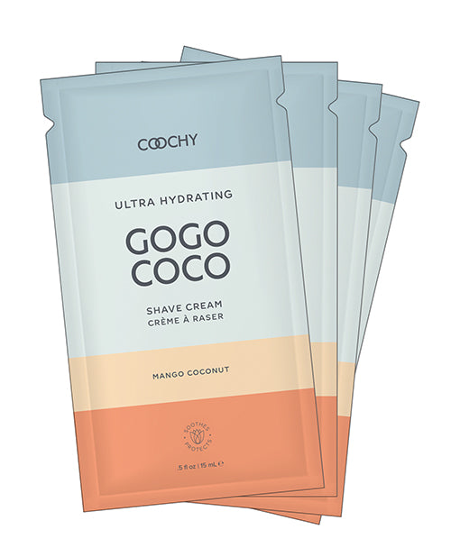 Coochy Shave Cream Bulk Bag ultra hydrating formula mango coconut scent for smooth, irritation-free shaving