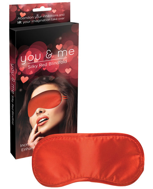 Creative Conceptions Bondage Blindfold Silky Red with Elastic Straps for Sensory Play and Couples' Intimate Moments