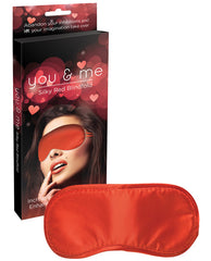 Creative Conceptions Bondage Blindfold Silky Red with Elastic Straps for Sensory Play and Couples' Intimate Moments