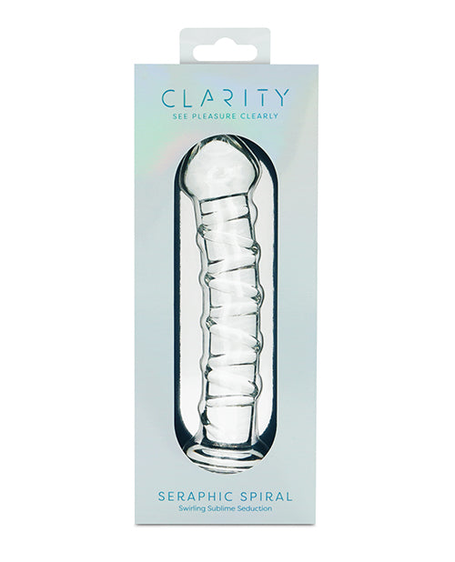 Clarity Glass Dildo with Seraphic Spiral Texture