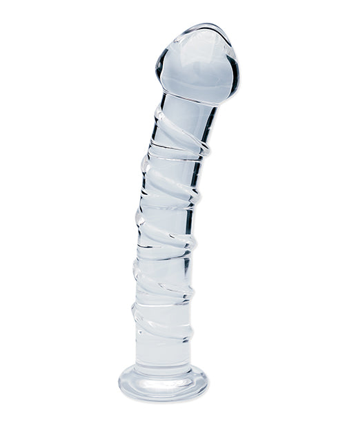 Clarity Glass Dildo with Seraphic Spiral Texture
