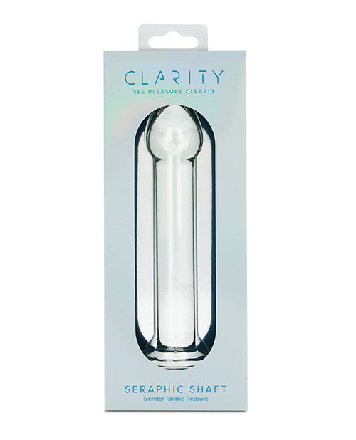 Clarity Glass Dildo with Seraphic Shaft Artistic Design