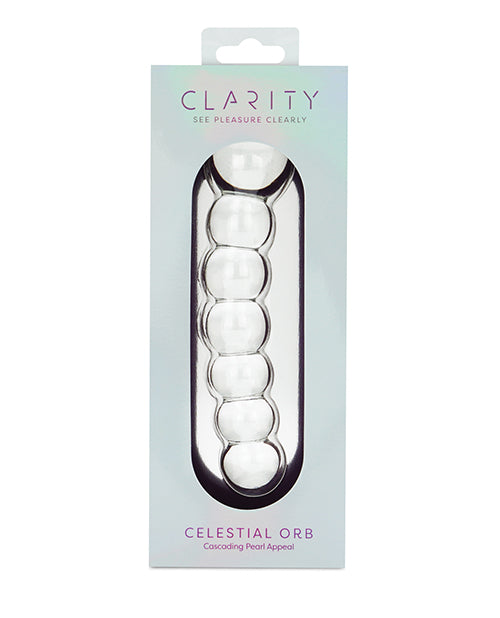Clarity Glass Dildo with Celestial Orb Design