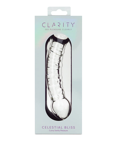 Clarity Glass Dildo with Celestial Bliss Design
