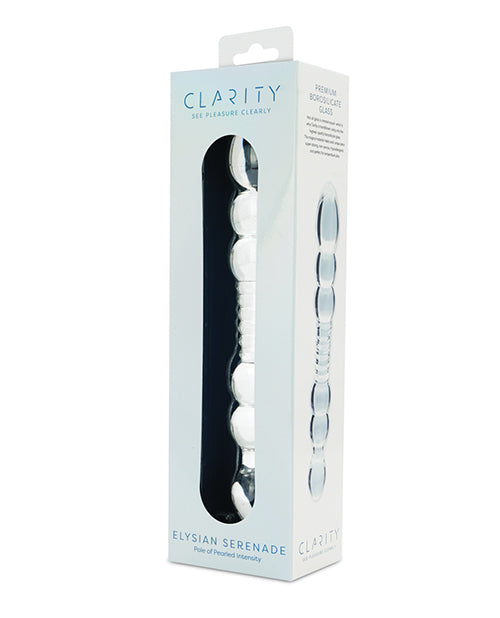 Clarity Elysian Serenade Glass Dildo with Artistic Curves